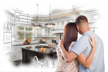 couple dream about kitchen remodeling in Ivanhoe, California